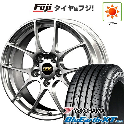 【新品国産車用5穴114.3】 夏タイヤ ホイール4本セット 215/50R18 ヨコハマ ブルーアース XT AE61 BBS JAPAN RF 7.5J 18インチ(送料無料)