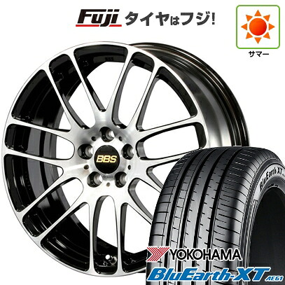 【新品国産車用5穴114.3】 夏タイヤ ホイール4本セット 215/60R16 ヨコハマ ブルーアース XT AE61 BBS JAPAN RE-L2 ブラックダイヤカット 7J 16インチ(送料無料)