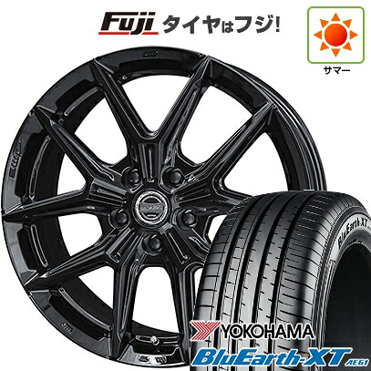 【新品国産車用5穴114.3】 夏タイヤ ホイール4本セット 225/65R17 ヨコハマ ブルーアース XT AE61 共豊 スマック IG-TEC 7J 17インチ(送料無料)サマータイヤ・ホイールセット