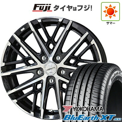 【新品国産車用5穴114.3】 夏タイヤ ホイール4本セット 205/55R17 ヨコハマ ブルーアース XT AE61 共豊 スマック グレイヴ【限定】 6.5J 17インチ(送料無料)