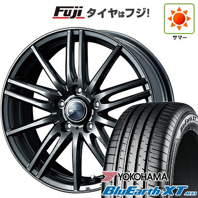 【新品国産車用5穴114.3】 夏タイヤ ホイール4本セット 225/50R18 ヨコハマ ブルーアース XT AE61 WEDS ウェッズ ザミック ティート 7.5J 18インチ(送料無料)