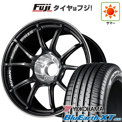 【新品国産車用5穴114.3】 夏タイヤ ホイール4本セット 225/50R18 ヨコハマ ブルーアース XT AE61 ヨコハマ アドバンレーシング RZIII 7.5J 18インチ(送料無料) 146,000円