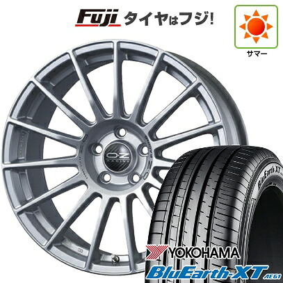 【新品国産車用5穴114.3】 夏タイヤ ホイール4本セット 225/65R17 ヨコハマ ブルーアース XT AE61 OZ スーパーツーリズモ LM 7.5J 17インチ(送料無料)