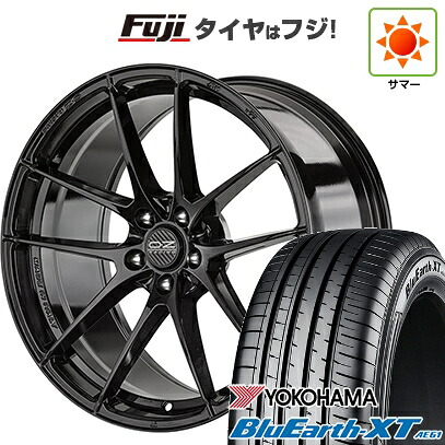 【新品国産車用5穴114.3】 夏タイヤ ホイール4本セット 215/60R17 ヨコハマ ブルーアース XT AE61 OZ レッジェーラHLT 7.5J 17インチ(送料無料)