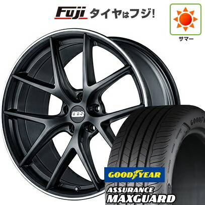 【新品国産車用5穴114.3】 夏タイヤ ホイール4本セット 225/45R19 グッドイヤー アシュアランス マックスガード(限定) BBS GERMANY CI-R サテンブラック 8.5J 19インチ(送料無料)