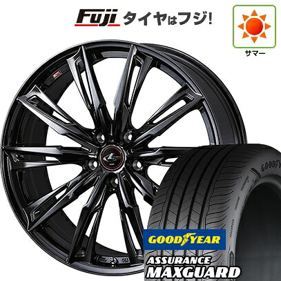 【新品国産車用5穴114.3】 夏タイヤ ホイール4本セット 225/45R19 グッドイヤー アシュアランス マックスガード(限定) WEDS ウェッズ レオニス GX 8J 19インチ(送料無料)