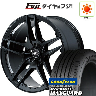 【新品国産車用5穴114.3】 夏タイヤ ホイール4本セット 225/45R19 グッドイヤー アシュアランス マックスガード(限定) MID WHEELS MID EXCLUSIVE MTW TW025 7.5J 19インチ(送料無料)