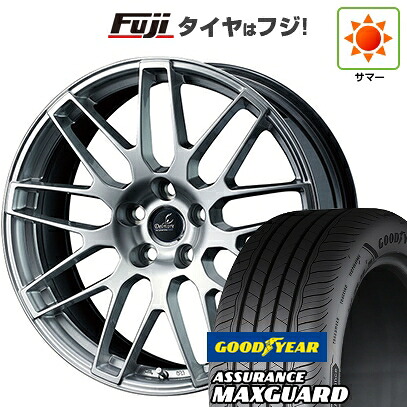 【新品国産車用5穴114.3】 夏タイヤ ホイール4本セット 225/45R19 グッドイヤー アシュアランス マックスガード(限定) WEDS ウェッズ デルモア LC.S レクサス・トヨタ車専用 8J 19インチ(送料無料)
