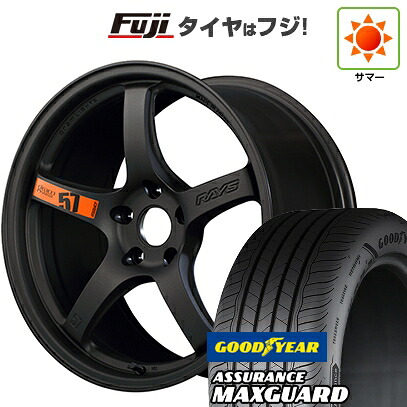 【新品国産車用5穴114.3】 夏タイヤ ホイール4本セット 225/45R19 グッドイヤー アシュアランス マックスガード(限定) RAYS レイズ グラムライツ 57CR SPEC-D 8.5J 19インチ(送料無料) 127,600円
