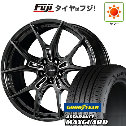 【新品国産車用5穴114.3】 夏タイヤ ホイール4本セット 225/45R19 グッドイヤー アシュアランス マックスガード(限定) RAYS レイズ グラムライツ 57FXZ 8.5J 19インチ(送料無料)