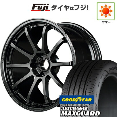 【新品国産車用5穴114.3】 夏タイヤ ホイール4本セット 225/45R19 グッドイヤー アシュアランス マックスガード(限定) RAYS レイズ グラムライツ 57NR 8.5J 19インチ(送料無料)