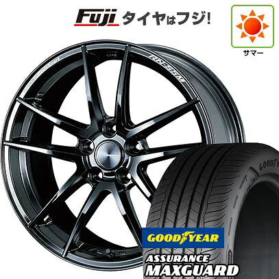 【新品国産車用5穴114.3】 夏タイヤ ホイール4本セット 225/45R19 グッドイヤー アシュアランス マックスガード(限定) WEDS ウェッズスポーツ RN-55M 8J 19インチ(送料無料)