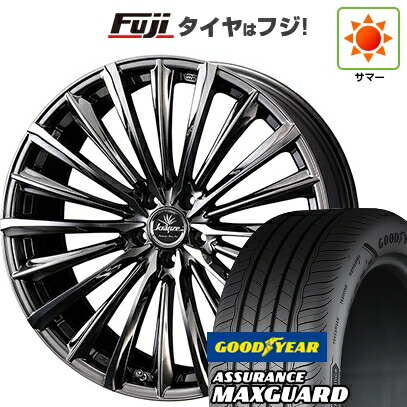 【新品国産車用5穴114.3】 夏タイヤ ホイール4本セット 225/45R19 グッドイヤー アシュアランス マックスガード(限定) WEDS ウェッズ クレンツェ ヴィルハーム 225EVO 8J 19インチ(送料無料) 158,900円