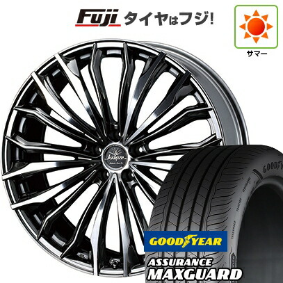 【新品国産車用5穴114.3】 夏タイヤ ホイール4本セット 225/45R19 グッドイヤー アシュアランス マックスガード(限定) WEDS ウェッズ クレンツェ フェルゼン 358EVO 8J 19インチ(送料無料) 158,900円