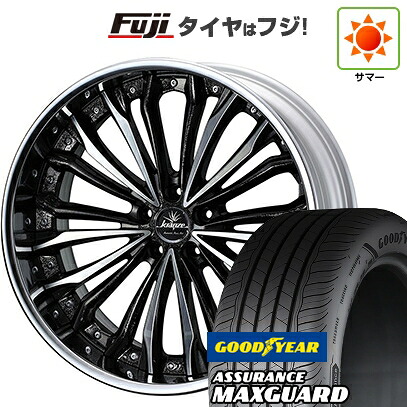 【新品国産車用5穴114.3】 夏タイヤ ホイール4本セット 225/45R19 グッドイヤー アシュアランス マックスガード(限定) WEDS ウェッズ クレンツェ フェルゼン 8.5J 19インチ(送料無料)