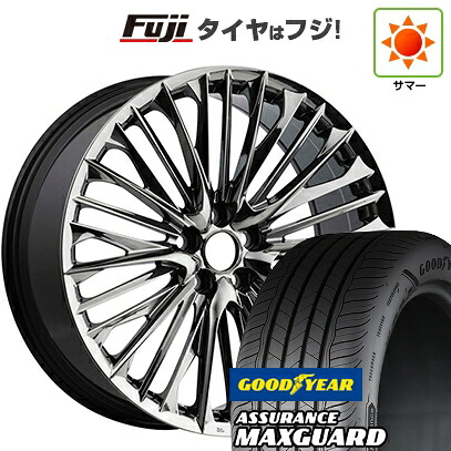 【新品国産車用5穴114.3】 夏タイヤ ホイール4本セット 225/45R19 グッドイヤー アシュアランス マックスガード(限定) WALD ヴァルド ジェニュインライン F-001 7.5J 19インチ(送料無料)