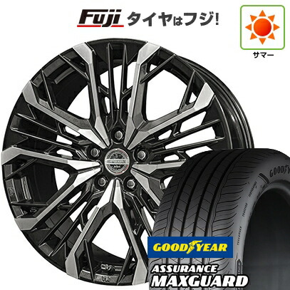 【新品国産車用5穴114.3】 夏タイヤ ホイール4本セット 225/45R19 グッドイヤー アシュアランス マックスガード(限定) 共豊 シュタイナー LGX 7J 19インチ(送料無料)