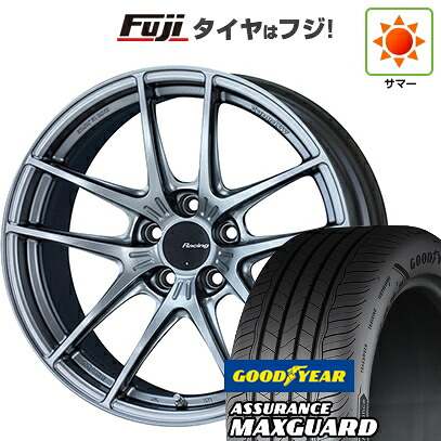 【新品国産車用5穴114.3】 夏タイヤ ホイール4本セット 225/45R19 グッドイヤー アシュアランス マックスガード(限定) ENKEI エンケイ Racing NVR5 8.5J 19インチ(送料無料) 149,050円