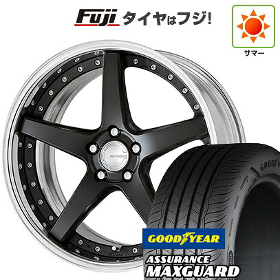 【新品国産車用5穴114.3】 夏タイヤ ホイール4本セット 225/45R19 グッドイヤー アシュアランス マックスガード(限定) WORK ワーク グノーシスCV CVF 7.5J 19インチ(送料無料)