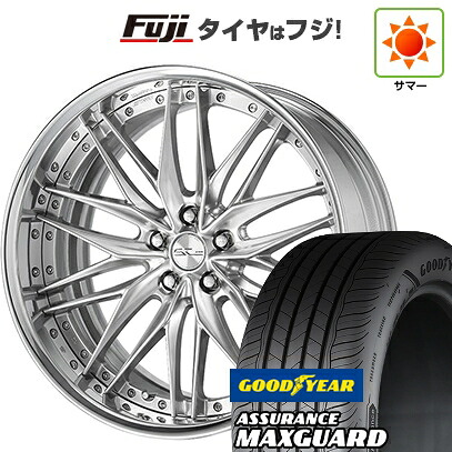 【新品国産車用5穴114.3】 夏タイヤ ホイール4本セット 225/45R19 グッドイヤー アシュアランス マックスガード(限定) WORK ワーク シュヴァート クヴェルII 8J 19インチ(送料無料)