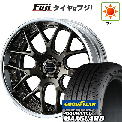 【新品国産車用5穴114.3】 夏タイヤ ホイール4本セット 225/45R19 グッドイヤー アシュアランス マックスガード(限定) WEDS ウェッズ マーベリック 1307M 8J 19インチ(送料無料)