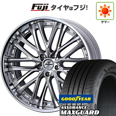 【新品国産車用5穴114.3】 夏タイヤ ホイール4本セット 225/45R19 グッドイヤー アシュアランス マックスガード(限定) WEDS ウェッズ クレンツェ ベルテーラー 8.5J 19インチ(送料無料)