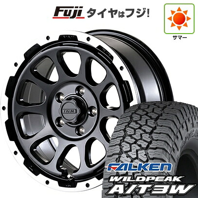 【新品】デリカD5 夏タイヤ ホイール4本セット 235/70R16 ファルケン ワイルドピーク A/T3W モーターファーム ファームD10 7J 16インチ(送料無料)