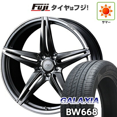 【新品国産車用5穴114.3】 夏タイヤ ホイール4本セット 235/55R19 ギャラクシア BW668(限定) WEDS ウェッズ F-ZERO FZ-3 8J 19インチ(送料無料)