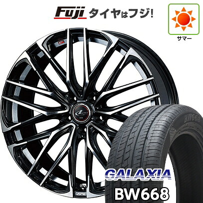 【新品国産車用5穴114.3】 夏タイヤ ホイール4本セット 235/55R19 ギャラクシア BW668(限定) WEDS ウェッズ レオニス SK 8J 19インチ(送料無料)