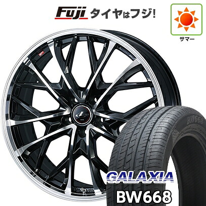 【新品国産車用5穴114.3】 夏タイヤ ホイール4本セット 235/55R19 ギャラクシア BW668(限定) WEDS ウェッズ レオニス MV 7.5J 19インチ(送料無料)