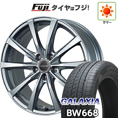 【新品国産車用5穴114.3】 夏タイヤ ホイール4本セット 225/55R19 ギャラクシア BW668(限定) ブリヂストン バルミナ LS10 7.5J 19インチ(送料無料)