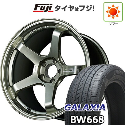 【新品国産車用5穴114.3】 夏タイヤ ホイール4本セット 235/55R19 ギャラクシア BW668(限定) ヨコハマ アドバンレーシング GT ビヨンド 9J 19インチ(送料無料) 214,500円