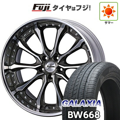【新品】40系アルファード/ヴェルファイア用 夏タイヤ ホイール4本セット 225/55R19 ギャラクシア BW668(限定) WEDS ウェッズ クレンツェ ヴェルサム 8J 19インチ(送料無料)