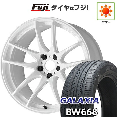 【新品国産車用5穴114.3】 夏タイヤ ホイール4本セット 225/55R19 ギャラクシア BW668(限定) WORK ワーク エモーション CR Shigoku 8J 19インチ(送料無料)