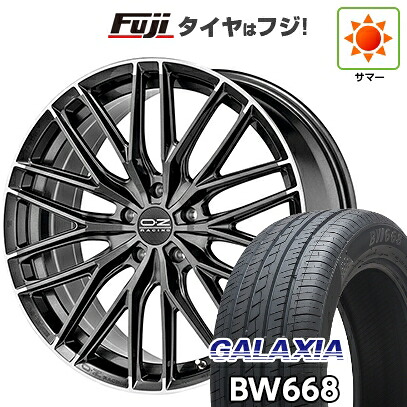 【新品国産車用5穴114.3】 夏タイヤ ホイール4本セット 235/55R19 ギャラクシア BW668(限定) OZ グランツーリズモ HLT 8.5J 19インチ(送料無料)