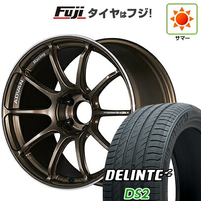 【新品国産車用5穴114.3】 夏タイヤ ホイール4本セット 215/50R18 デリンテ DS2(限定) ヨコハマ アドバンレーシング RSIII 7.5J 18インチ(送料無料)