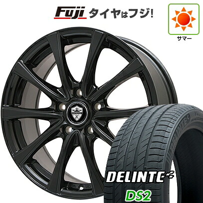 【新品】フリード 5穴/114 夏タイヤ ホイール4本セット 185/65R15 デリンテ DS2(限定) エルベ エステローザ FSV グロスブラック 6J 15インチ(送料無料)|フジ スペシャルセレクション