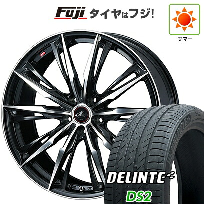【新品国産車用5穴114.3】 夏タイヤ ホイール4本セット 245/45R19 デリンテ DS2(限定) WEDS ウェッズ レオニス GX 8J 19インチ(送料無料)|フジ スペシャルセレクション
