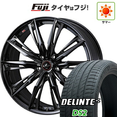 【新品国産車用5穴114.3】 夏タイヤ ホイール4本セット 245/45R19 デリンテ DS2(限定) WEDS ウェッズ レオニス GX 8J 19インチ(送料無料)｜フジ スペシャルセレクション
