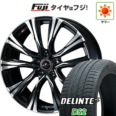 【新品国産車用5穴114.3】 夏タイヤ ホイール4本セット 225/45R19 デリンテ DS2(限定) WEDS ウェッズ レオニス VR 7.5J 19インチ(送料無料)