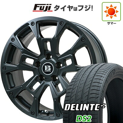 【新品】シエンタ 2022- 夏タイヤ ホイール4本セット 205/45R17 デリンテ DS2(限定) ビッグウエイ B-LUGNAS BRD(マットブラック) 6.5J 17インチ(送料無料)