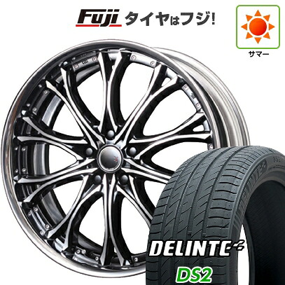 【新品国産車用5穴114.3】 夏タイヤ ホイール4本セット 245/40R19 デリンテ DS2(限定) エムズスピード JJクロモ フルリバースリム 8J 19インチ(送料無料)|フジ スペシャルセレクション