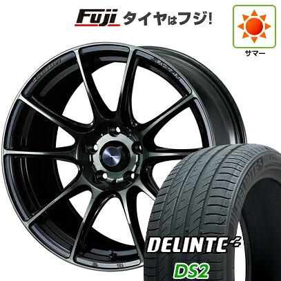 【新品国産車用5穴114.3】 夏タイヤ ホイール4本セット 215/50R18 デリンテ DS2(限定) WEDS ウェッズスポーツ SA-25R 7.5J 18インチ(送料無料)