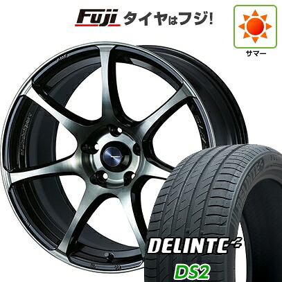 【新品国産車用5穴114.3】 夏タイヤ ホイール4本セット 215/50R18 デリンテ DS2(限定) WEDS ウェッズスポーツ SA-75R 7.5J 18インチ(送料無料)
