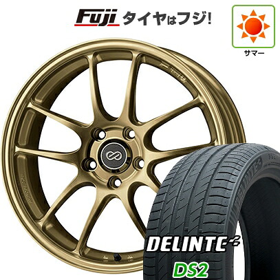 【新品国産車用5穴100】 夏タイヤ ホイール4本セット 205/50R17 デリンテ DS2(限定) ENKEI エンケイ PerformanceLine PF01 7J 17インチ(送料無料)