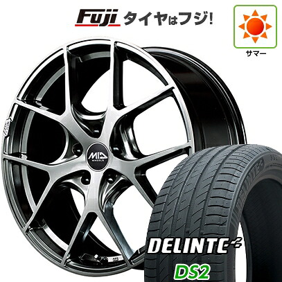 【新品国産車用5穴114.3】 夏タイヤ ホイール4本セット 225/45R19 デリンテ DS2(限定) MID WHEELS MID EXCLUSIVE 025F 8J 19インチ(送料無料)