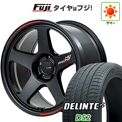 【新品国産車用5穴100】 夏タイヤ ホイール4本セット 215/45R17 デリンテ DS2(限定) MID WHEELS MID RACING TR50 7.5J 17インチ(送料無料) 72,215円