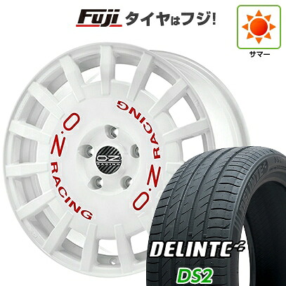 【新品国産車用5穴100】 夏タイヤ ホイール4本セット 225/60R17 デリンテ DS2(限定) OZ ラリーレーシング 7J 17インチ(送料無料)