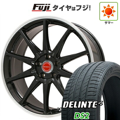 【新品国産車用5穴100】 夏タイヤ ホイール4本セット 245/45R19 デリンテ DS2(限定) レアマイスター LMスポーツ RS10(グロスブラックリムポリッシュ) 7.5J 19インチ(送料無料)