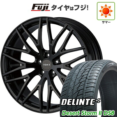 【新品国産車用5穴114.3】 夏タイヤ ホイール4本セット 225/35R20 デリンテ デザートストームII DS8(限定) TOMS トムス(トヨタ車専用) TWF02 8.5J 20インチ(送料無料)｜フジ スペシャルセレクション
